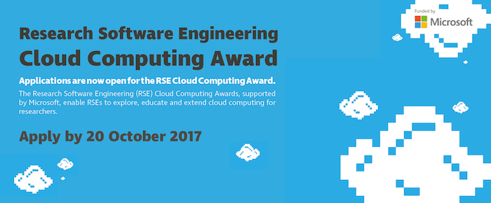 RSE Cloud Computing Awards banner