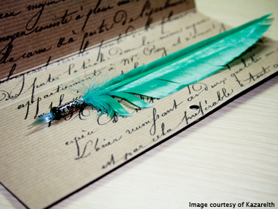 Image of parchment and quill