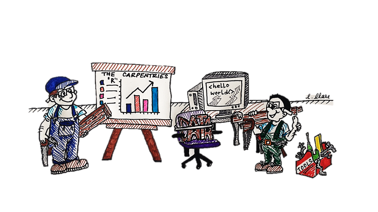 Illustration of The Carpentries work